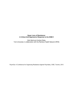 Queer Lens of Resistance: A Critical Anti