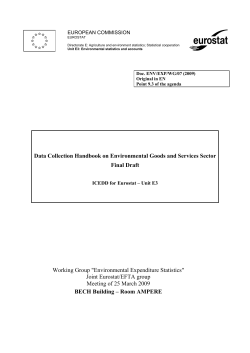 Data Collection Handbook on Environmental Goods - UNSD