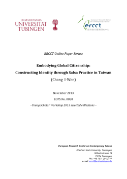 Embodying Global Citizenship: Constructing Identity through Salsa