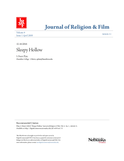 Sleepy Hollow - DigitalCommons@UNO