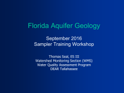 Florida Aquifer Geology - Orange County Water Atlas