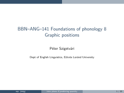 BBN&ndash;ANG&ndash;141 Foundations of phonology 8 Graphic
