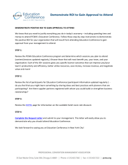 Demonstrate ROI to Gain Approval to Attend