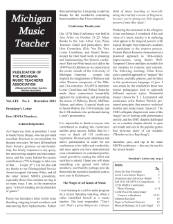 MMT December 2012 - Michigan Music Teachers Association