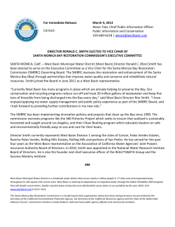 For Immediate Release - West Basin Municipal Water District