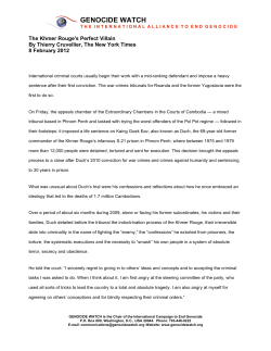 Khmer Rouge`s Perfect Villain