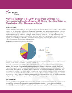 Analytical Validation of the verifi&reg; prenatal test