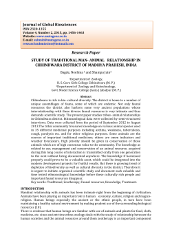 Research Paper STUDY OF TRADITIONAL MAN