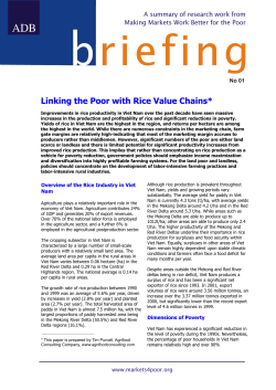 Overview of the Rice Industry in Viet Nam