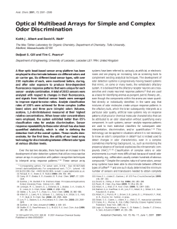 Optical Multibead Arrays for Simple and Complex Odor