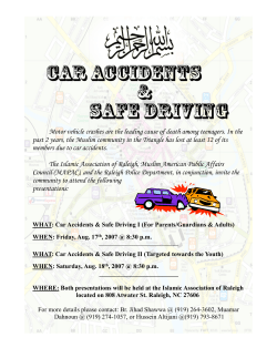 Motor vehicle crashes are the leading cause of death among