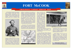 FORT McCOOK - Chickamauga Campaign