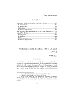 Alabama v. North Carolina, 130 S. Ct. 2295