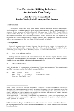 complete paper - Cascadilla Proceedings Project