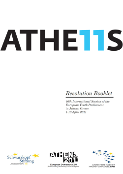 motion for a resolution by the committee on constitutional affairs i