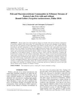Fish and Macroinvertebrate Communities in Tributary Streams of