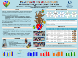 A Sensorimotor Playgroup for Children with Autism