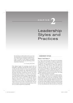 Leadership Styles and Practices