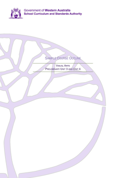 sample course outline - SCSA - School Curriculum and Standards