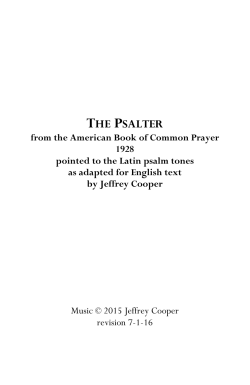 the psalter