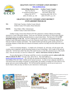 2014 Stewardship Materials - Grafton County Conservation District