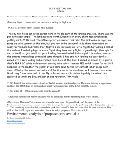 toss meeting for - Thousand Oaks Soaring Society