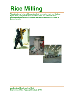 Rice Milling Manual - Rice Knowledge Bank