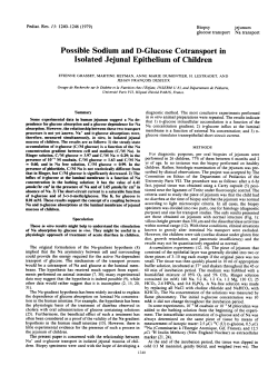 Possible Sodium and D-Glucose Cotransport in Isolated