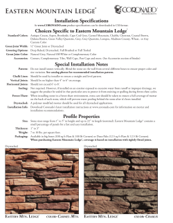 EAStERN MOUNtAiN LEdGE - Coronado Stone Products