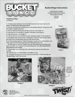Bucket Bingo Instructions - Official Twist Time Games
