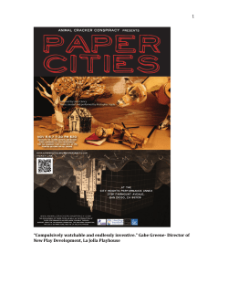 1 &ldquo;Compulsively watchable and endlessly inventive." Gabe Greene