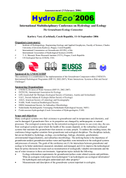 International Multidisciplinary Conference on Hydrology and Ecology