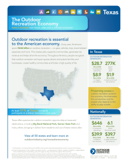 Texas Outdoor Recreation Economy