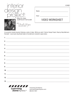 DownloadBathroom Remodel Video Worksheet