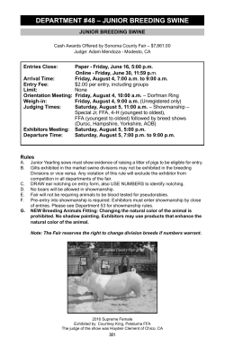department #48 &ndash; junior breeding swine