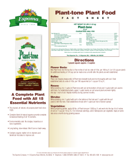 Plant-tone Plant Food