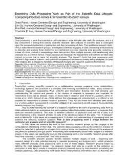 Examining Data Processing Work as Part of the Scientific Data