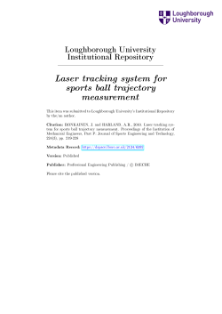 Laser tracking system for sports ball trajectory measurementg