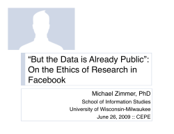 But the Data is Already Public