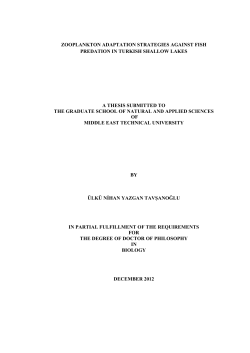 zooplankton adaptation strategies against fish predation