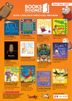 Term Two, 2017 - Books in Homes