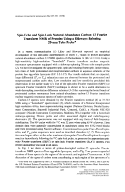 Spin-Echo and Spin-Lock Natural-Abundance Carbon