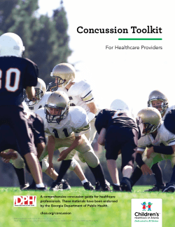 Concussion - Children`s Healthcare of Atlanta