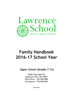 Upper School Handbook