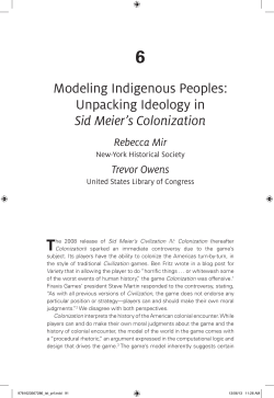 Modeling Indigenous Peoples: Unpacking Ideology