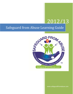 Safeguard from Abuse Learning Guide