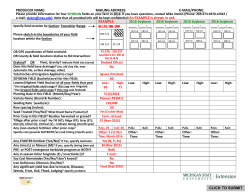 Your Last Name: - Field Crops Team