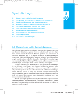 Symbolic Logic