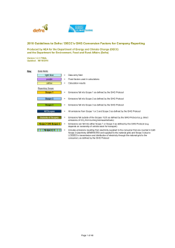 2010 Guidelines to Defra / DECC`s GHG Conversion Factors for