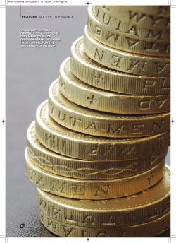FEATURE ACCESS TO FINANCE